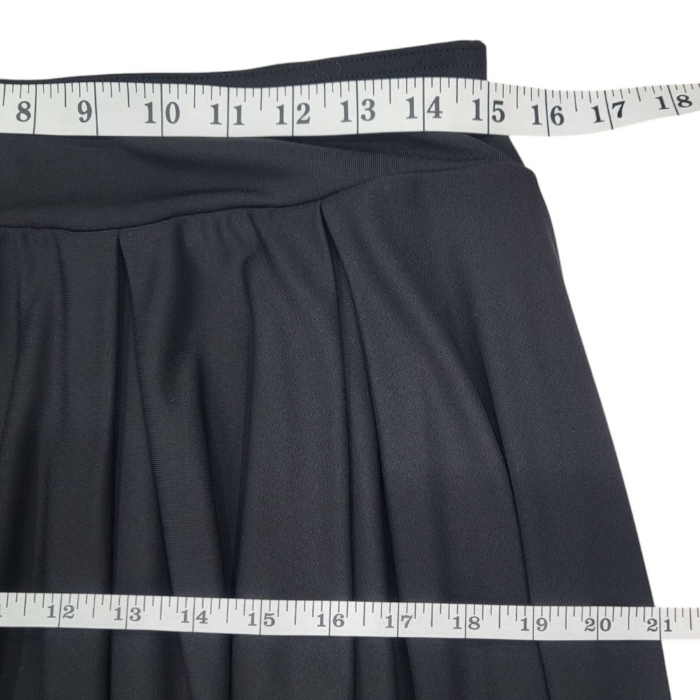 Black Pleated Skirt Balletcore Sporty Tennis Girlie Flared Women’s L/XL - Picture 9 of 12